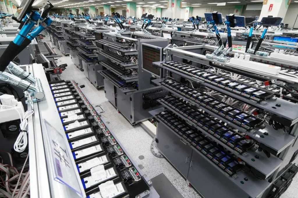 Mobile phone assembly plant line